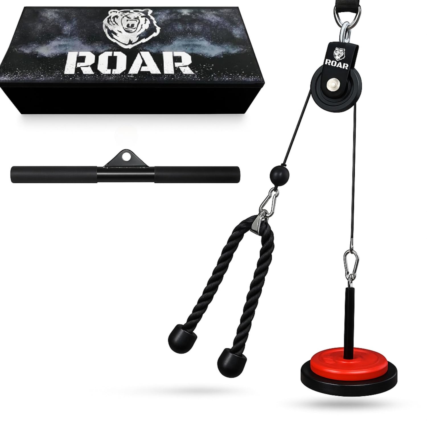 Roar® Carrucola Palestra, Lat Machine Con Dischi, Pulley Machine Per Casa, Ercolina, Cavo E Puleggia