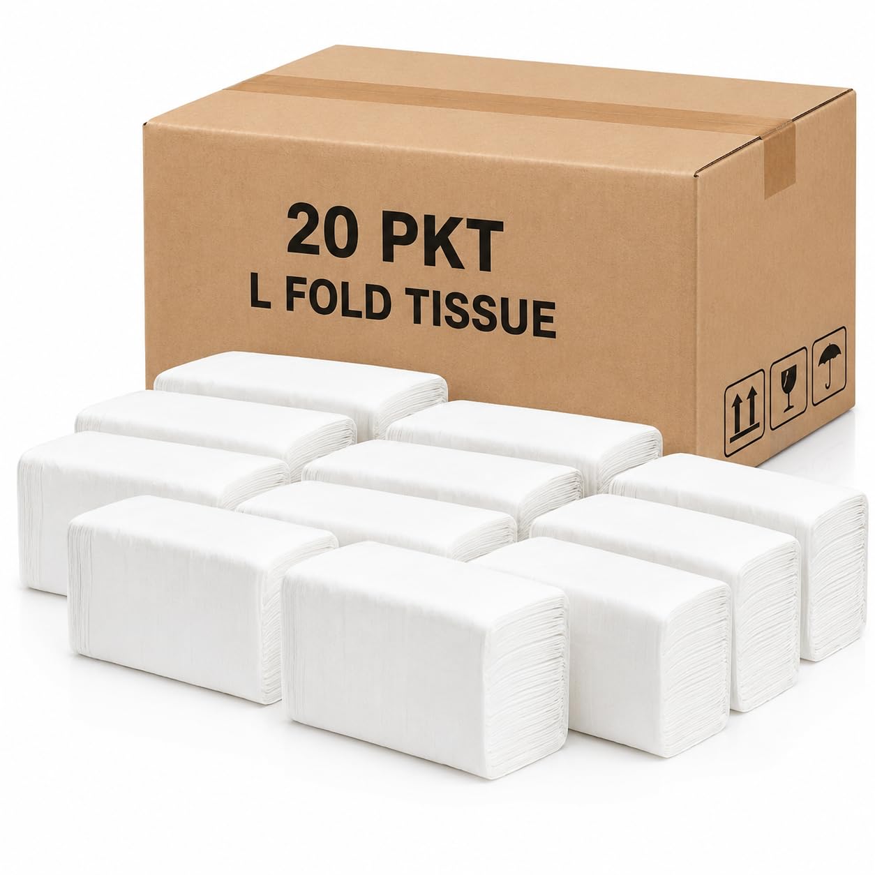 Dhwani Enterprise L Fold Table Top Tissue Paper Refill (White)- Pack of 20-image-9