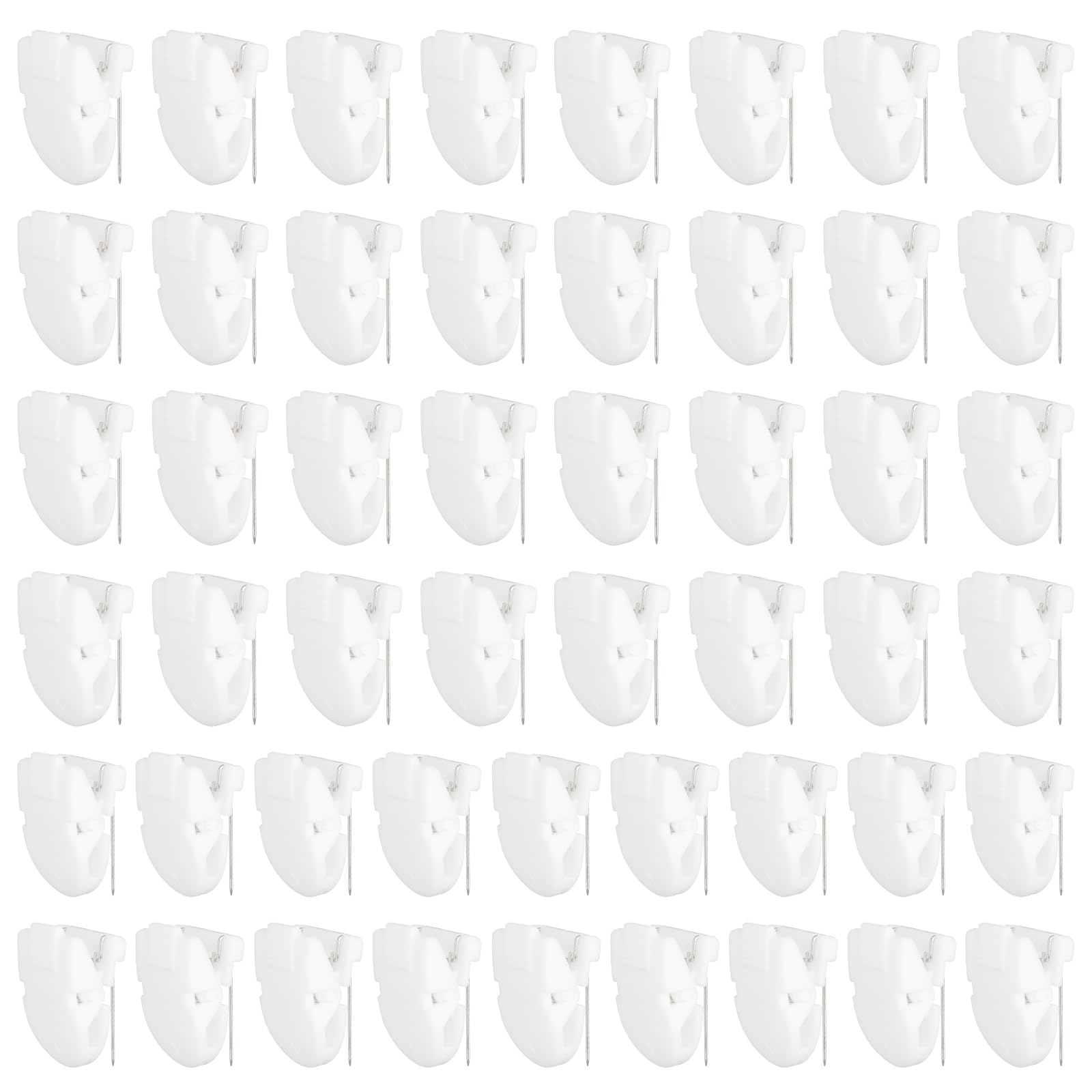 Clips muraux en plastique pour panneau de tissu et support de cadre photo blanc