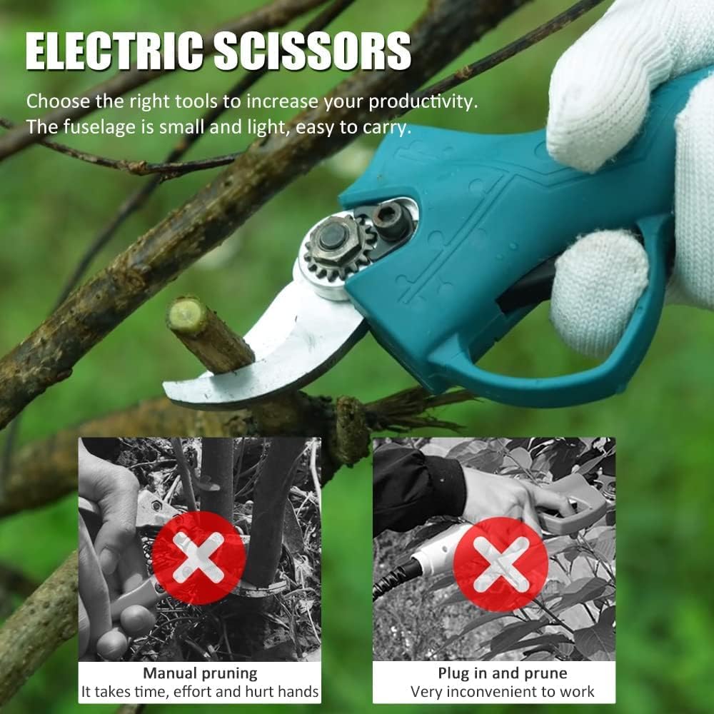 Electric Pruning Shears Compatible with Makita 18V Battery, 30mm (1.2inch) Cutting Diameter，Cordless Pruning Shears for Gardening Tree Branch (NO Battery)