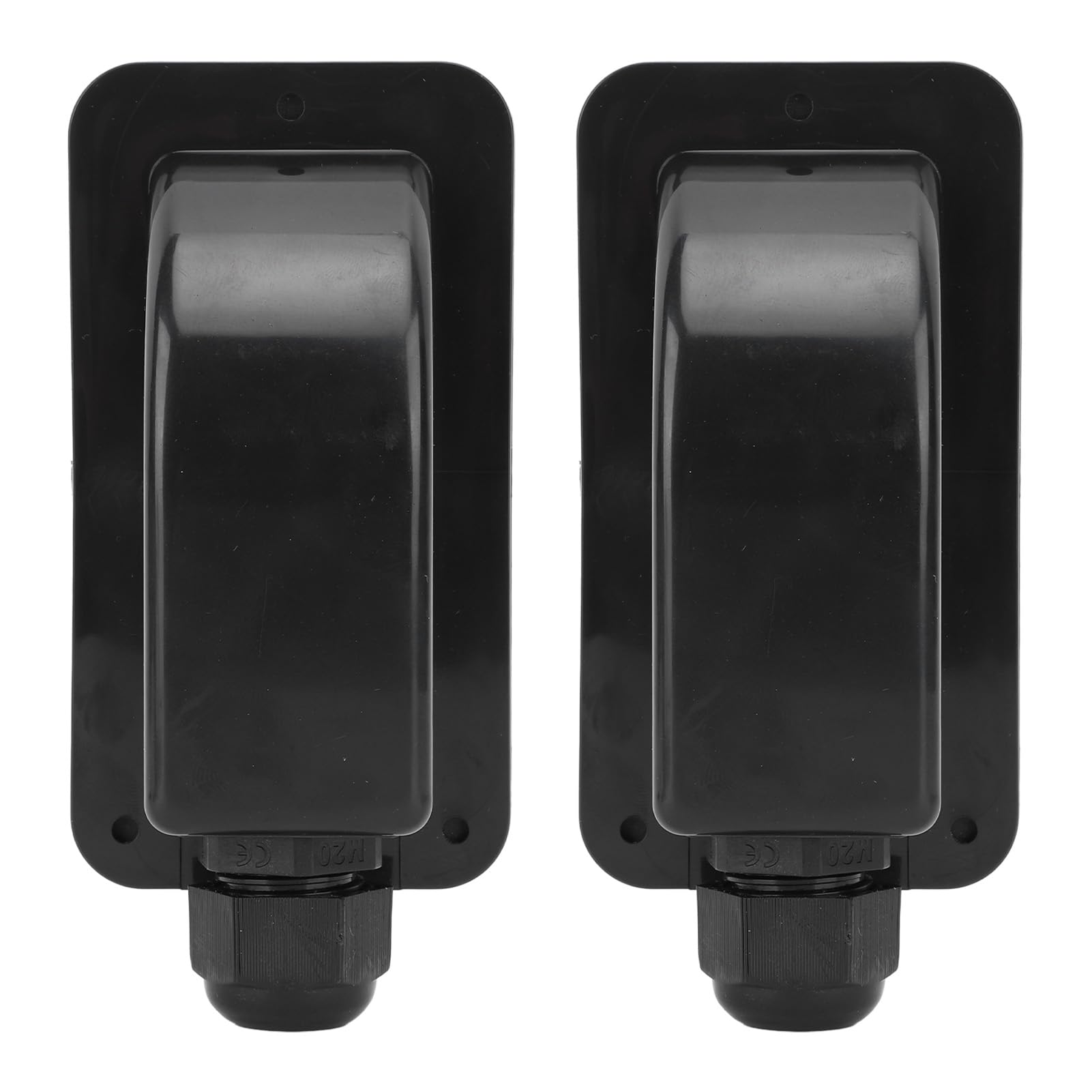 Solar-Kabeleinführungsverschraubung, Wasserdichter Tropfenförmiger Anschluss für 6 Mm²-12 mm² Kabel, Wohnmobil, Boot, Yacht, Dach für Wohnmobil (Black)