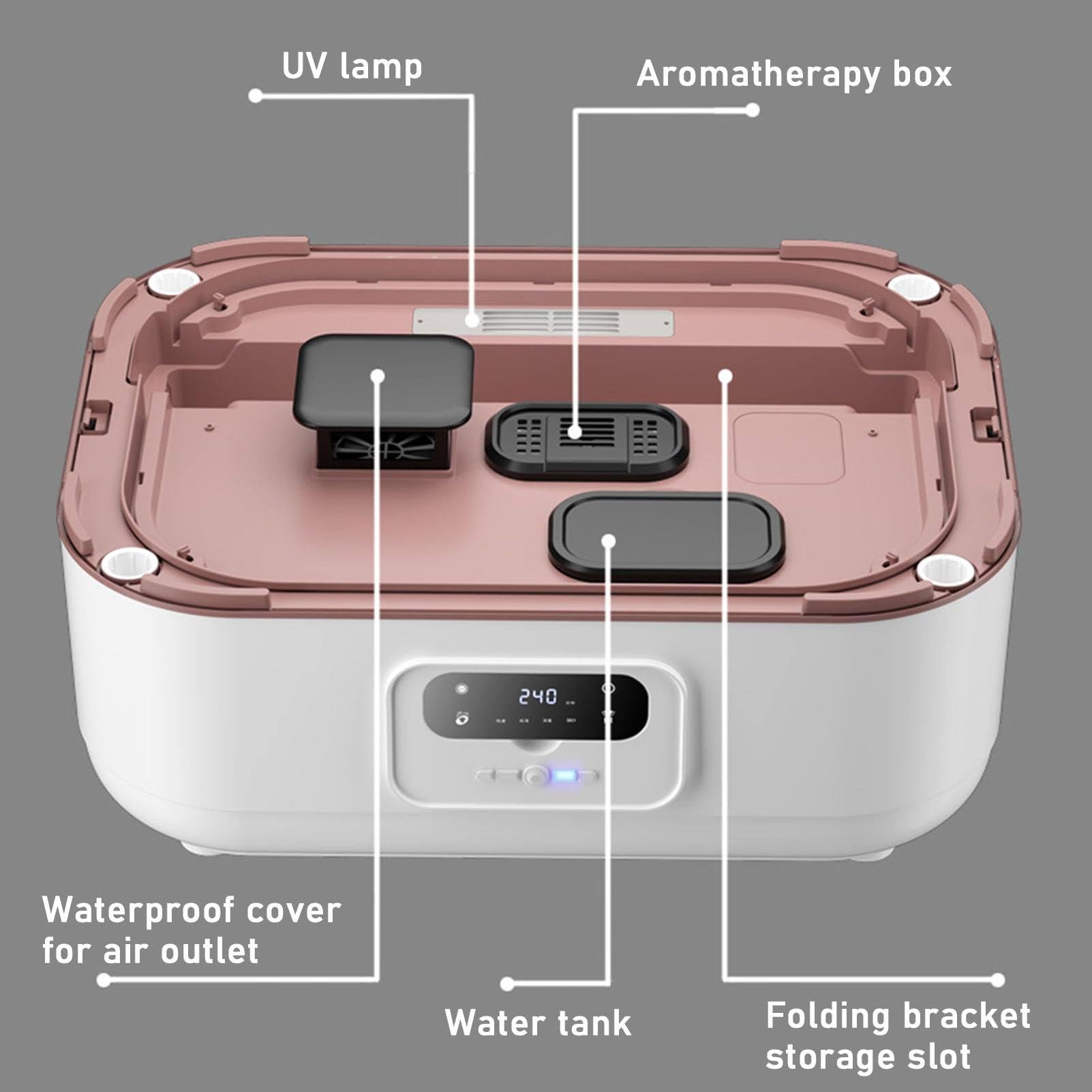 Planchadora Y Secadora De Ropa Automática | Secadora De Vapor Portátil Para Uso Doméstico - Elimina Arrugas Y Elimina ácaros, Caja De Aromaterapia Integrada