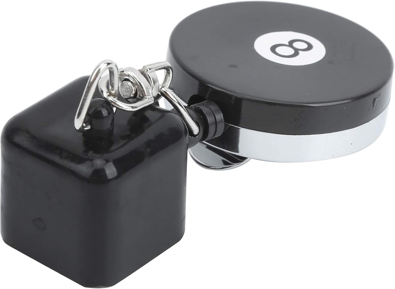 Pool Cue Chalk Holder, Retractable Billiard Chalk Holder, Iron and Plastic Portable Durable for Billiard Lovers