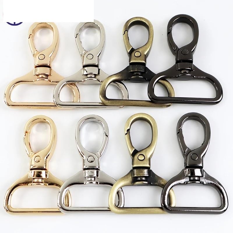 Ganchos De Metal Giratorio 5/10/20Pcs 15/20/26/32mm Metal Bag Belt Buckles Swivel Lobster Clasp Buckle Carabiner Snap Hook Keychain(Silver,26mm-20Pcs)