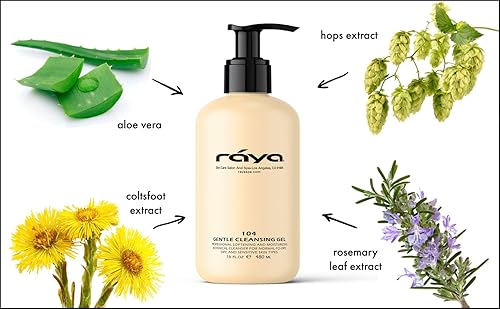 Miniatura 2 de Raya Gel limpiador facial suave de 16 onzas (104)  Limpiador botánico suavizante e hidratante para pieles secas y sensibles  Ayuda a hidratar la tez