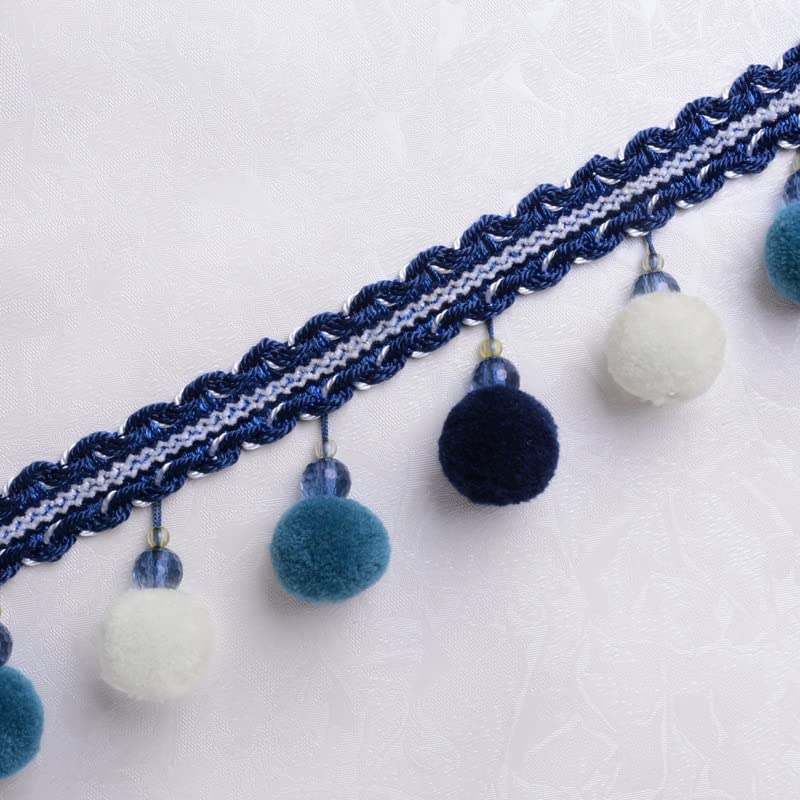 3Y-11Yard/Lot Rideau Dentelle Pompon Franges Bayberry Ball Rideau Canapé Nappe Pompon Dentelle Décoration DIY