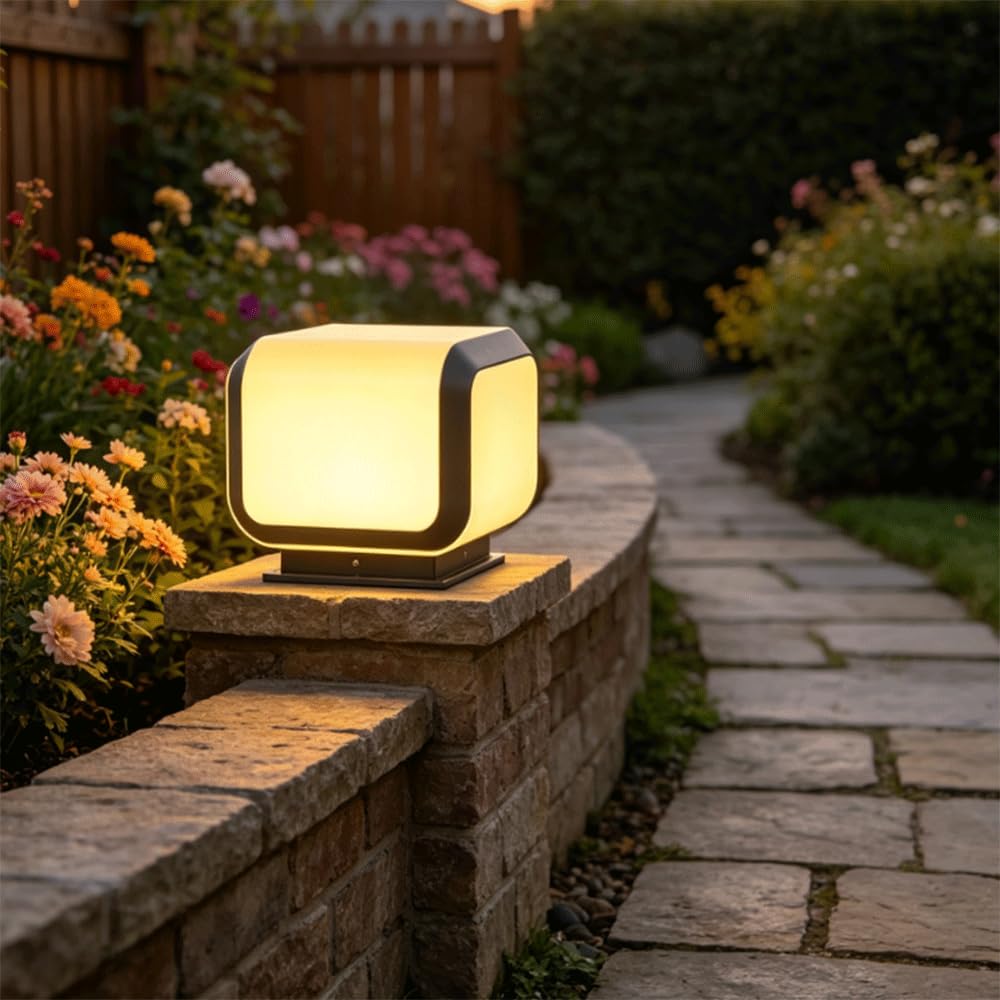 Lampada Da Esterno Classica Impermeabile Con Cablaggio Fisso, Resistente Alle Intemperie, Ideale Per Cancelli, Recinzioni, Cortili, Ville, Patii, Giardini E Paesaggi.