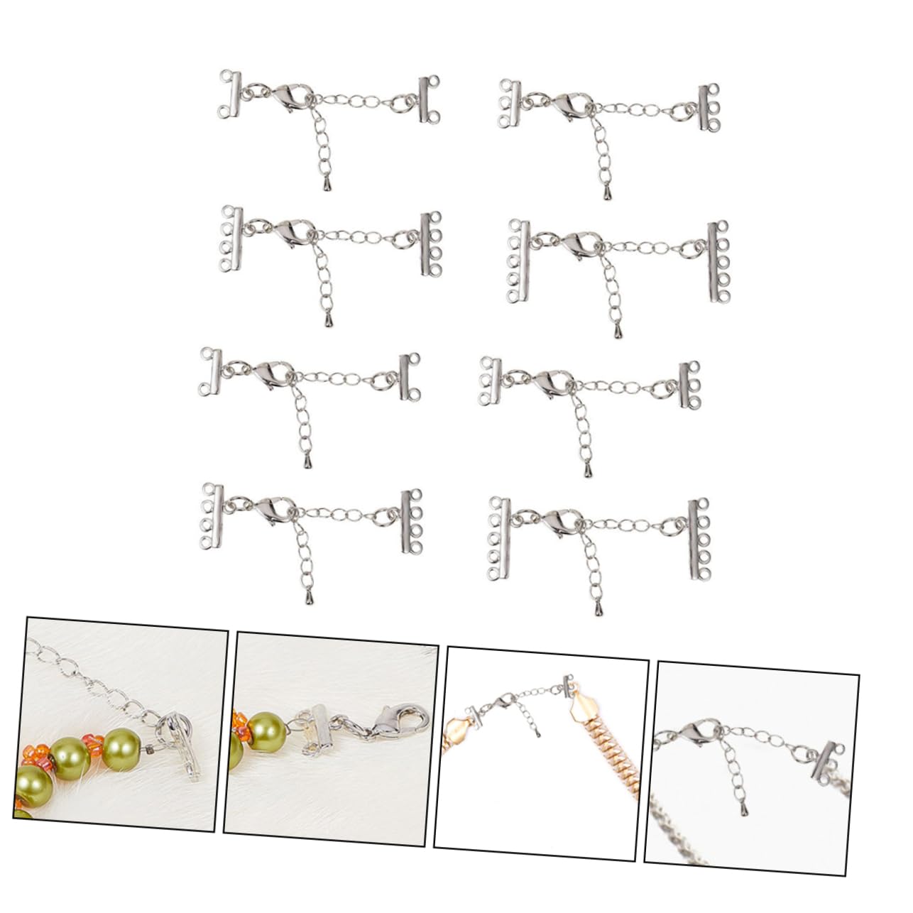 TEHAUX 16stücke Verlängerungsketten Für Armbänder Verstellbare Schmuckverbinder Für Schmuckprojekte Geeignet Für Armbänder Fußkettchen Und