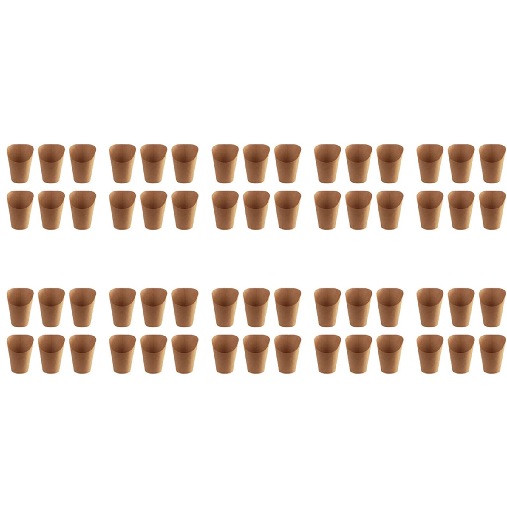 Gobelet papier pour frites et snacks qui évite les taches de graisse en fête