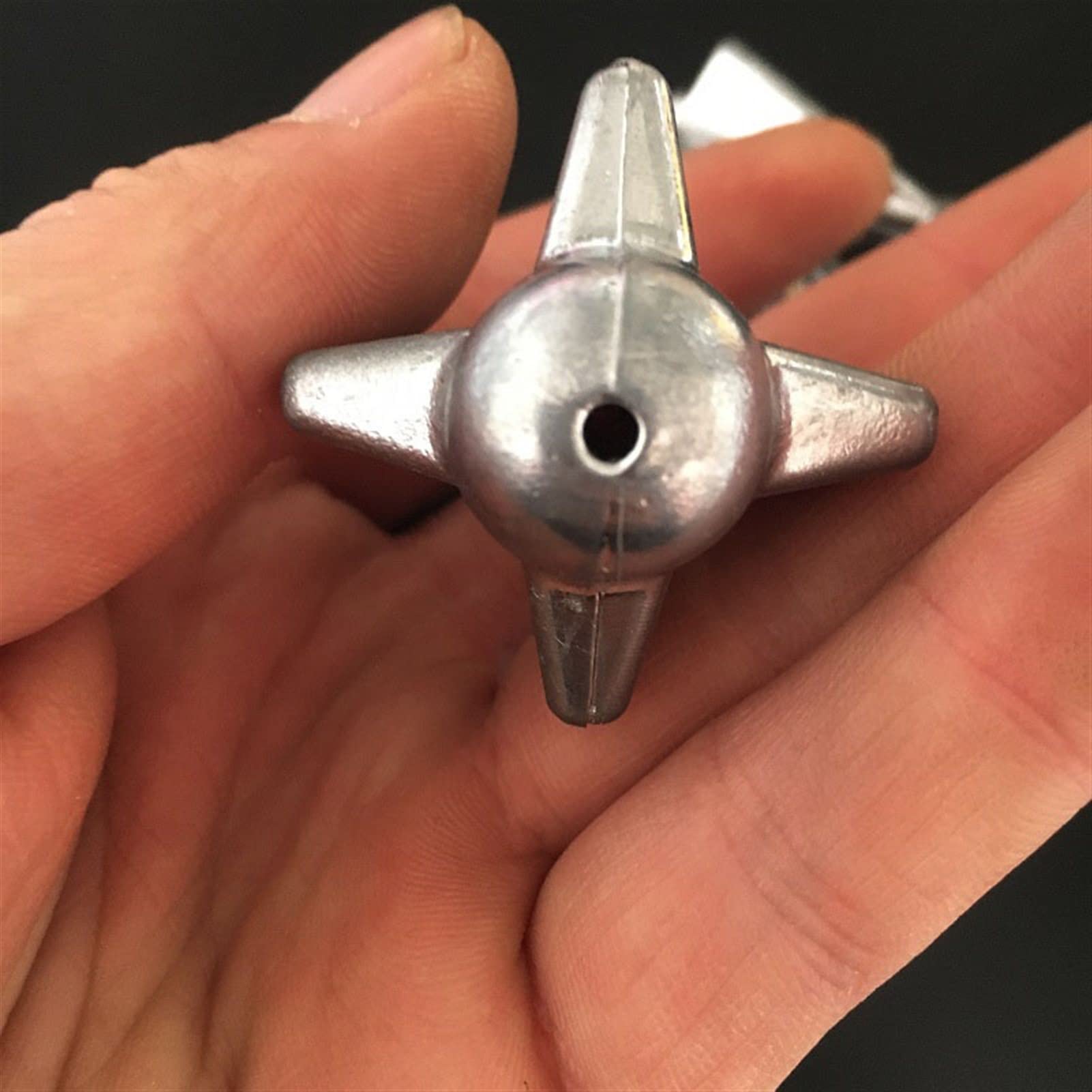 10 Stück Karambolen Angelblei sinken Durchgangsloch Angelgewichte mit übersichtlicher Gewichtsskala Karpfenangeln Fischgusswerkzeug 40g 50g 60g 80g 100g 120g 150g (Size : 100g)