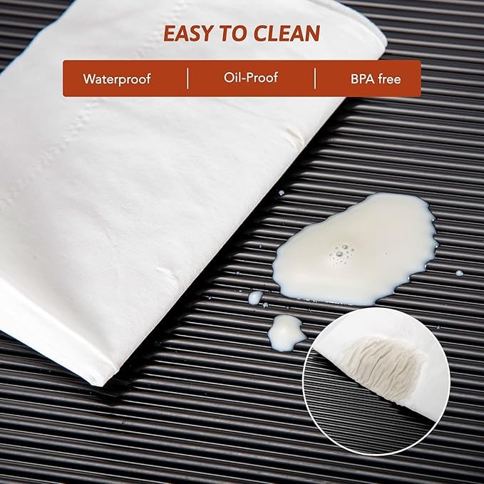 Image of ElastPro (45cm X 10) Black EVA Food Grade Washable Anti Slip Mat /Sheet for Fridge, Shelf Liner, Table, Kitchen Drawer mat (Line Black, 10 Meter)