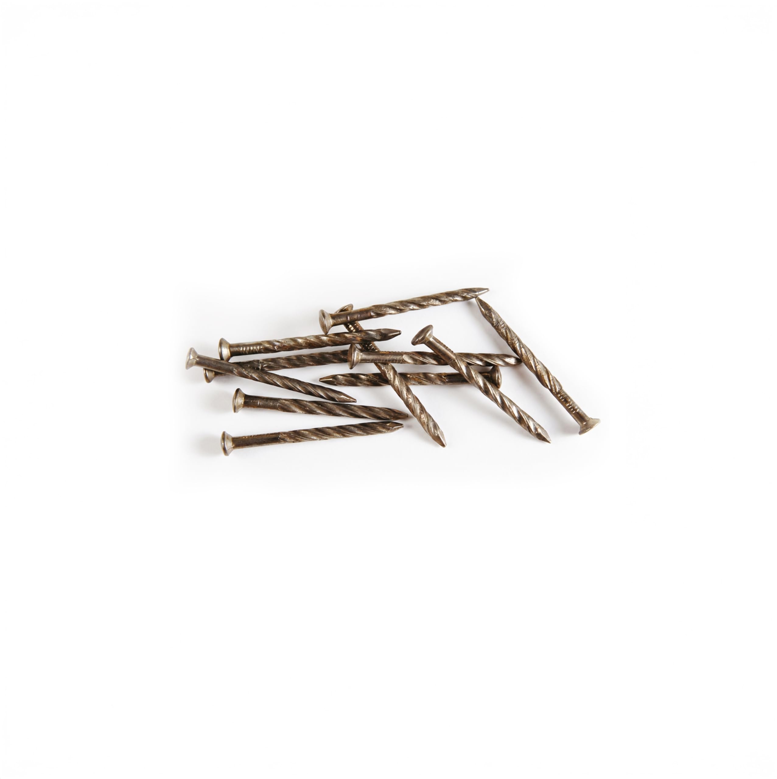 Satin Brass Floor Nails - 1lb Pack -6