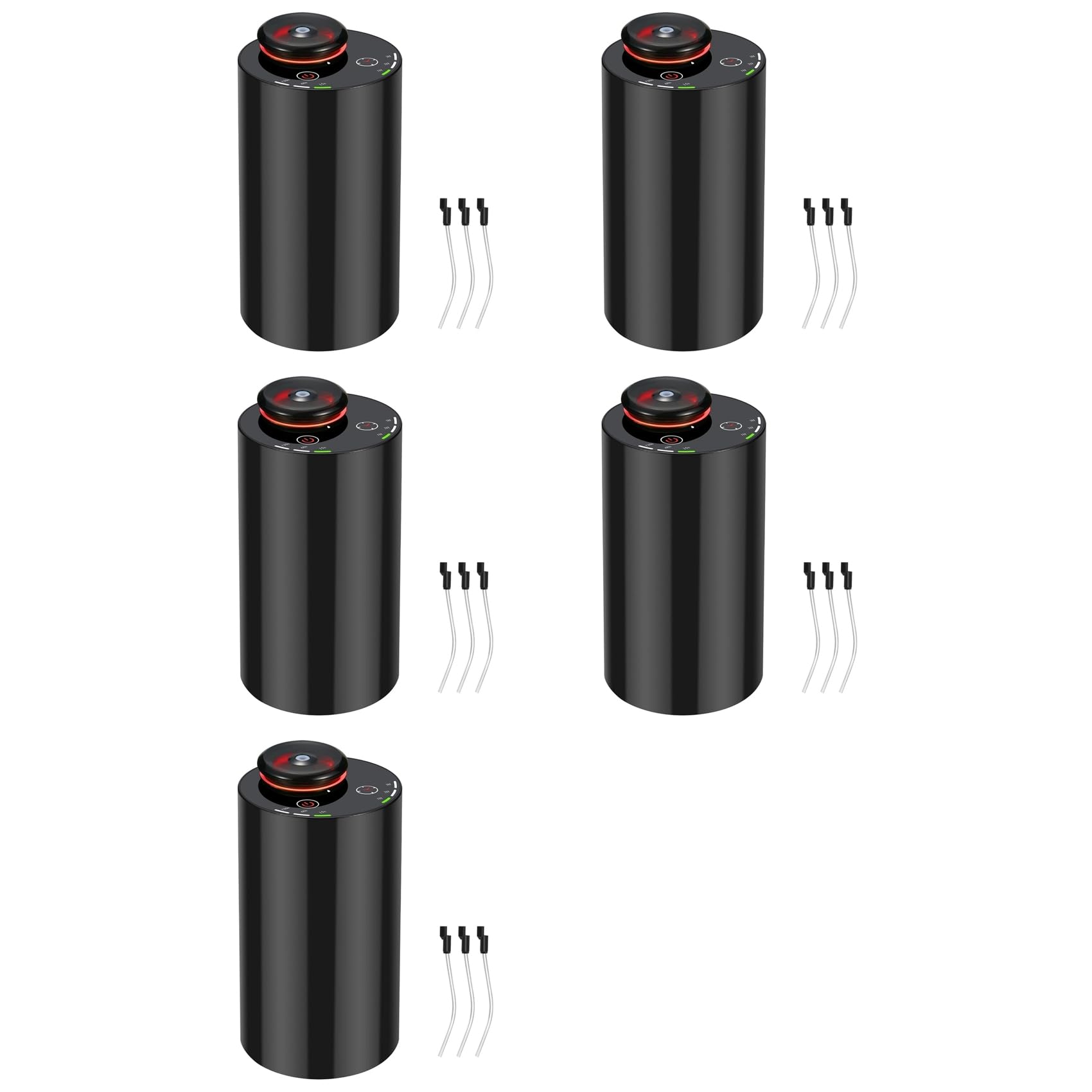 Hndhbfgrt 5X Waterless Diffuser for Essential Oil Nebulizer with 3 Mist Modes, 4, 7-Color LED - Aromatherapy Diffuser