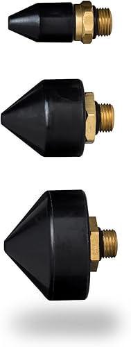 Capri Tools Juego de puntas de goma para pistola de soplado de aire, 3 piezas