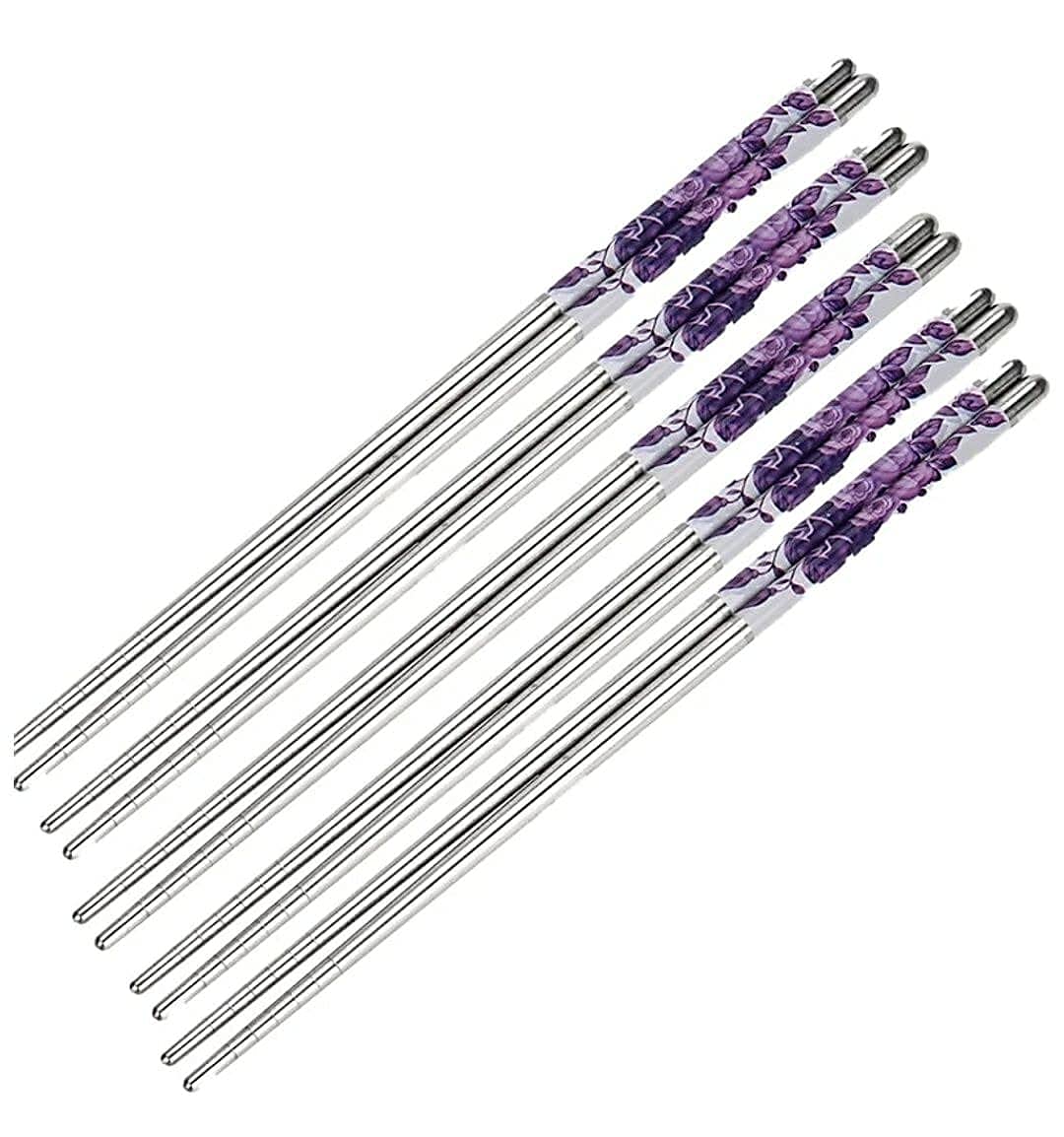 Stylish Metal Chopsticks - Reusable & Dishwasher Safe -15