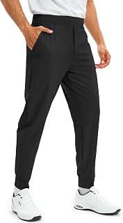 Blouty Men's Golf Joggers Pants with 4 Pockets Slim Fit Stretch Sweatpants Tapered Joggers for Men Work Casual Athletic