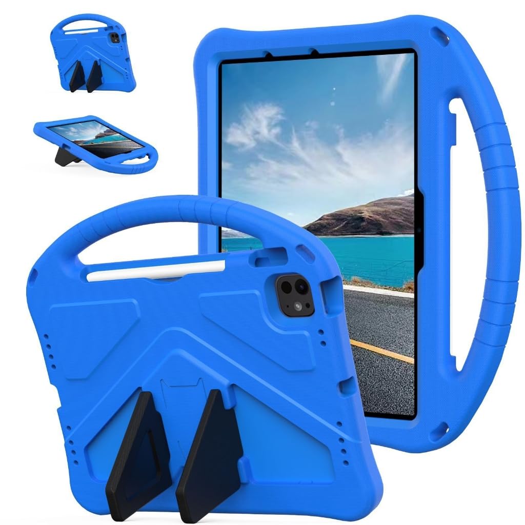 Custodia per bambini per Air 11 2024 Custodia antiurto Custodia rigida leggera con comoda maniglia Stand Parte di ricambio