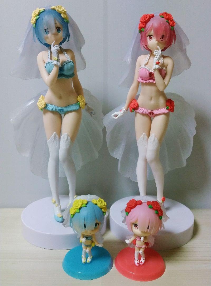 Re:ゼロから始める異世界生活　EXQフィギュア　ラム　レム　水着　ウェディング Re:ゼロ』ウェディング水着姿のレムが帰って来た！しかも今度は