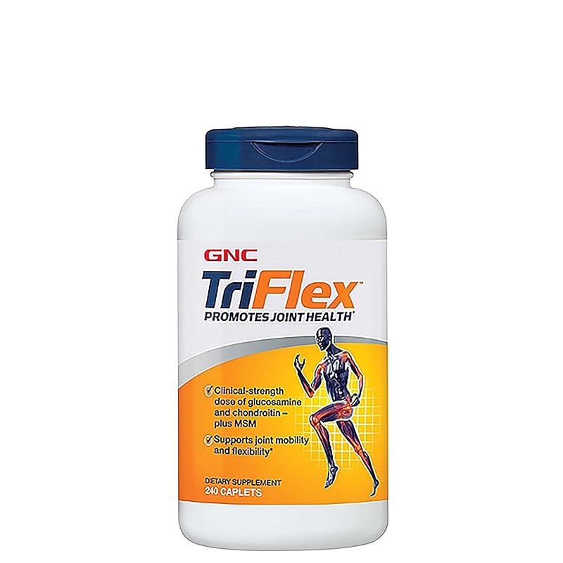 GNC Suplemento Articular TriFlex com Glucosamina HCl 1.500 mg, Condroitina 1.200 mg e MSM 900 mg, 240 caplets