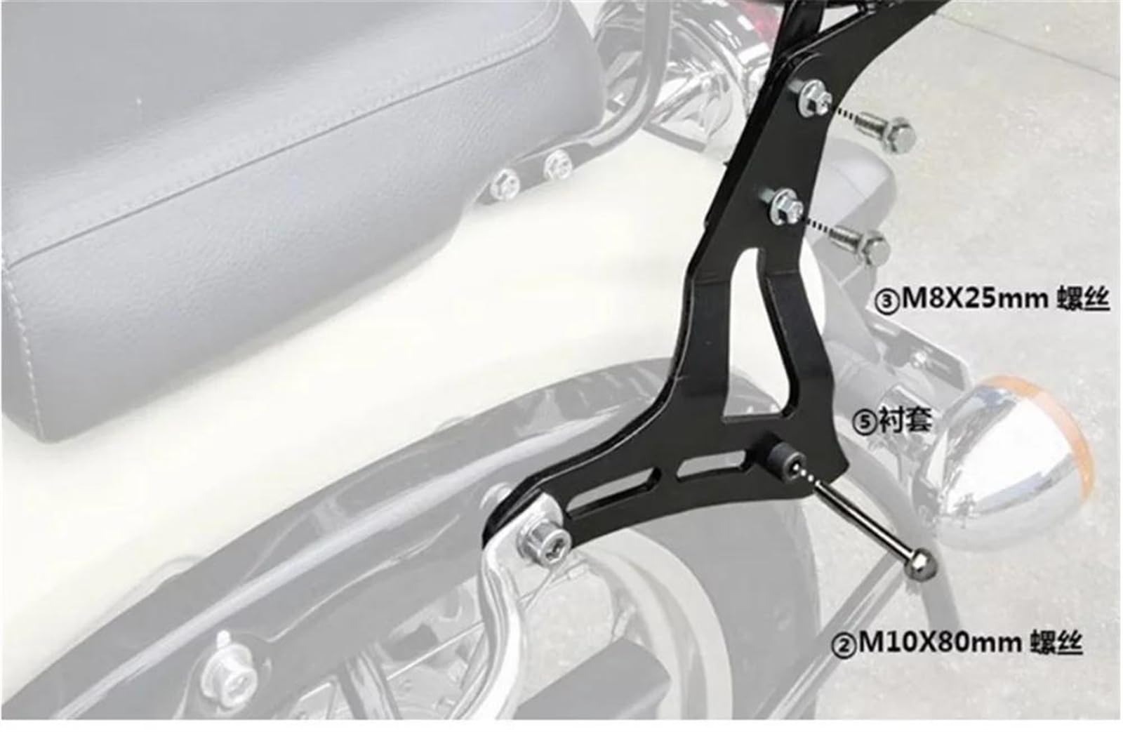 Imperiale400 Schienale Per Moto Sissy Bar Cuscino Per Portapacchi Staccabile Per Passeggero Posteriore Per Benelli Imperiale 400