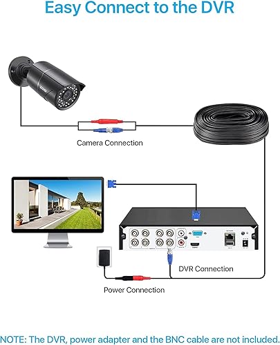 Miniatura 6 de ZOSI 1080P HD 1920TVL híbrido 4 en 1 TVICVIAHD960H CVBS CCTV vigilancia resistente a la intemperie cámara de seguridad bala y cables de alimentación