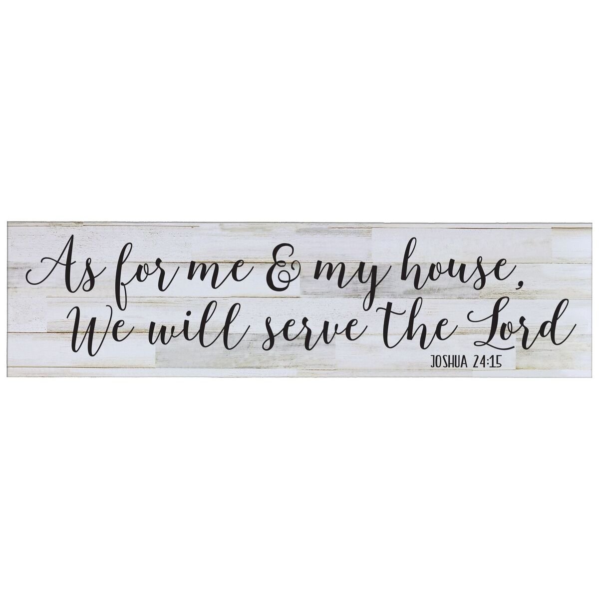 LifeSong Milestones Family Sign for livingroom entryway kitchen bedroom wall art decor print (As For Me and My House)