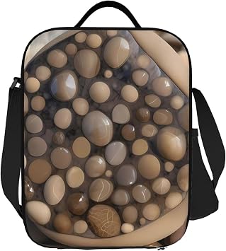 Insulated Lunch Bag For Women Men, Large Reusable Lunch Box Leakproof Cooler Tote Bag With Adjustable Shoulder Strap Petoskey And Stones Food Carrier For Work Travel Picnic