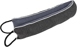 Duck Brand Weighted Door Draft Stopper, Block Drafts, Dust, Bugs, Light, & Reduce Noise, Ideal for Doors and Windows up to 36" Wide, Under Door Draft Stop Covers Gaps up to 3", 1-Pack, Dark Gray