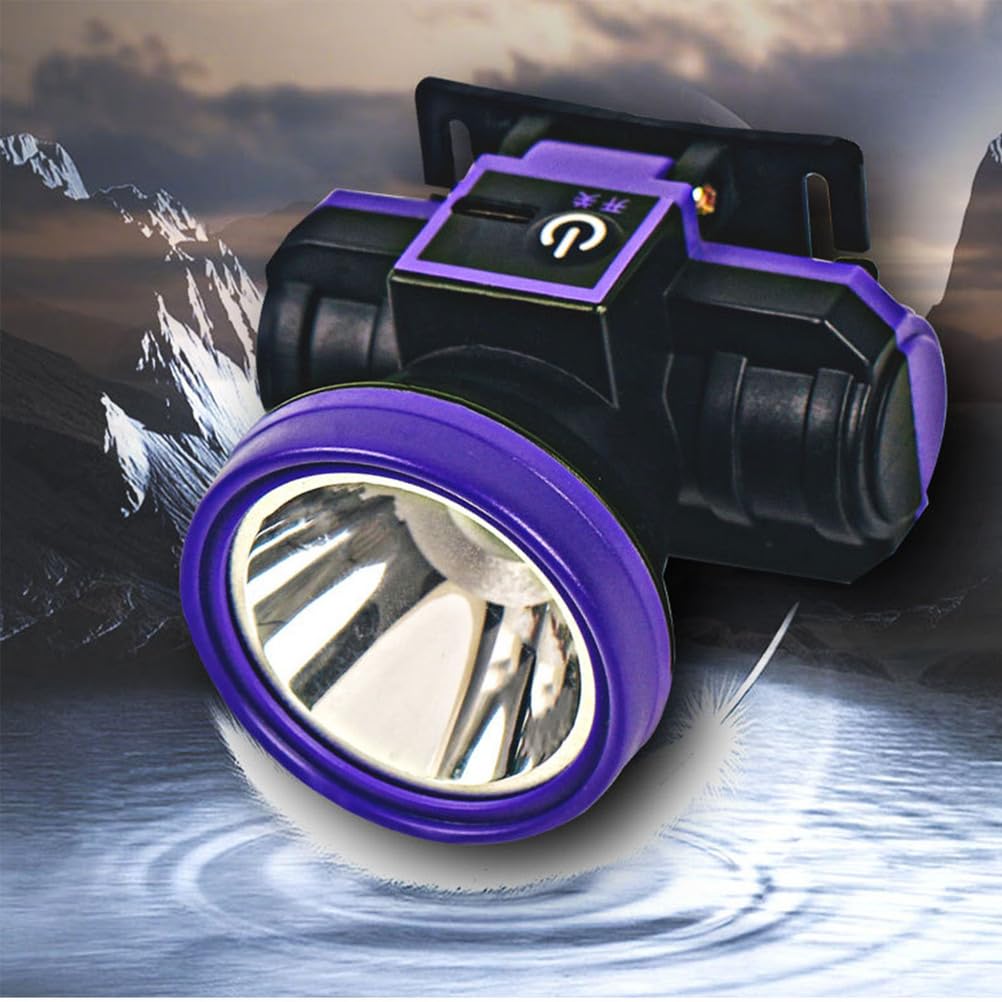 Linterna Frontal LED portátil de Alta Potencia de 100W Linterna Recargable Impermeable con Casco 3 Modos de iluminación Recargable por USB para Pesca