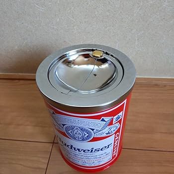 バドワイザー　置き型　灰皿　未使用 Budweiser 置き型灰皿 フタなし 約30cm バドワイザー 昭和レトロ