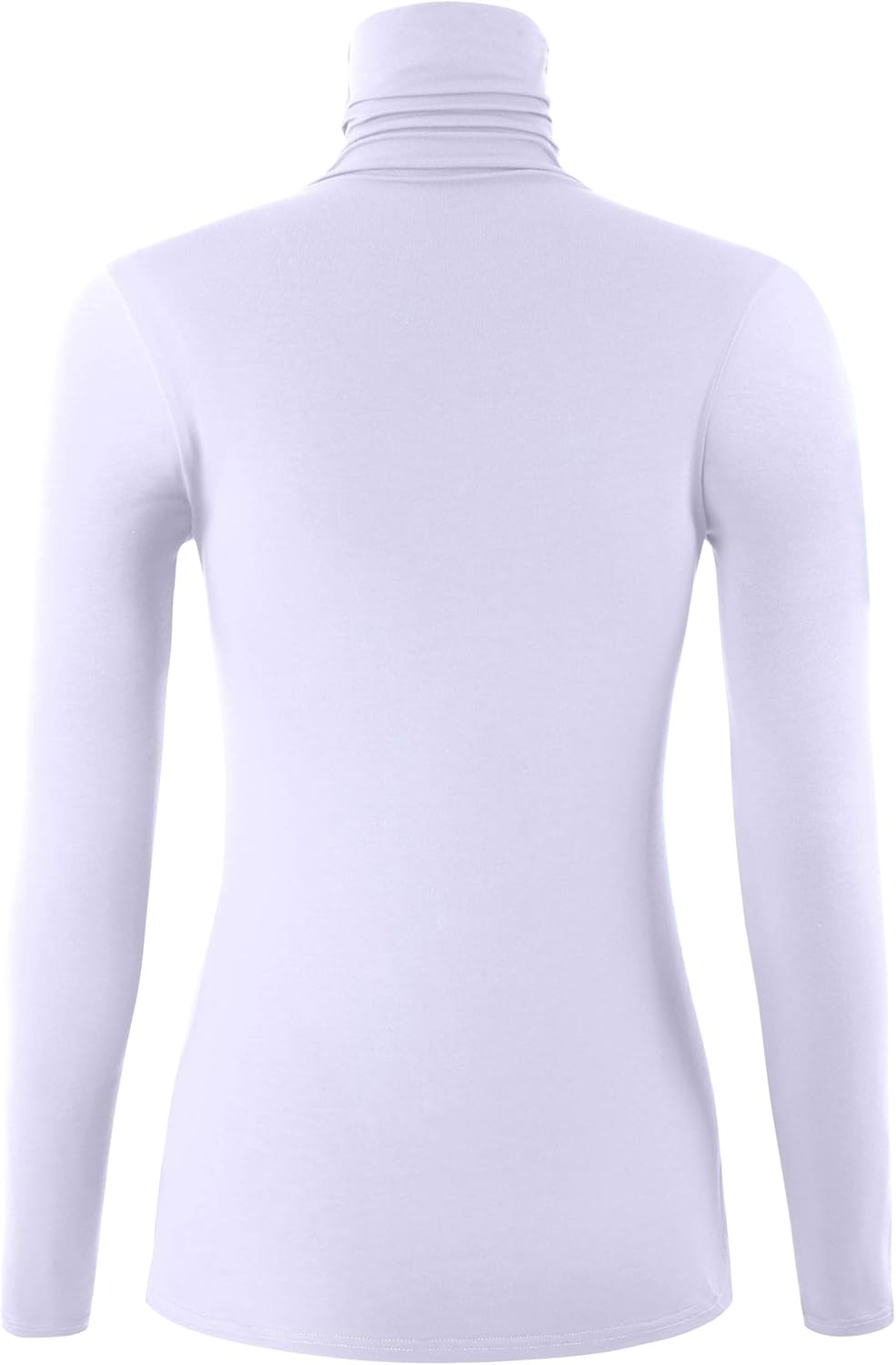 AUHEGN Women's Long Sleeve Lightweight Turtleneck Top Pullover Casual Active Layer Tops Shirts - Image 3