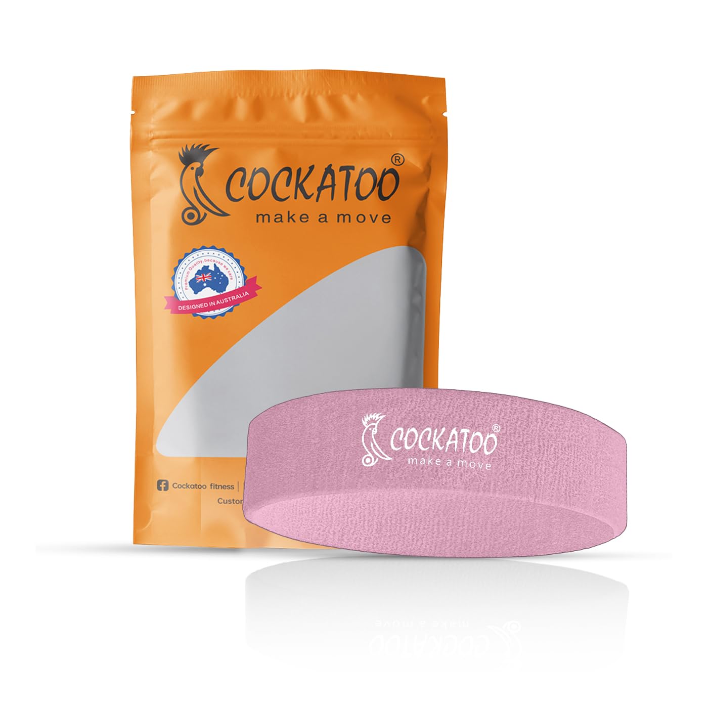 Cockatoo Sports Headband for Men, Head Band for Men & Women,Gym Headband,Workout Headband,Fitness Headband,Running Headband Soft, Stretchy, and Sweat-Wicking(Pack of 1) (Pink)-image-21
