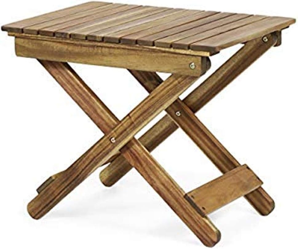 Christopher Knight Home312838 Constance Outdoor Folding Side Table, Natural