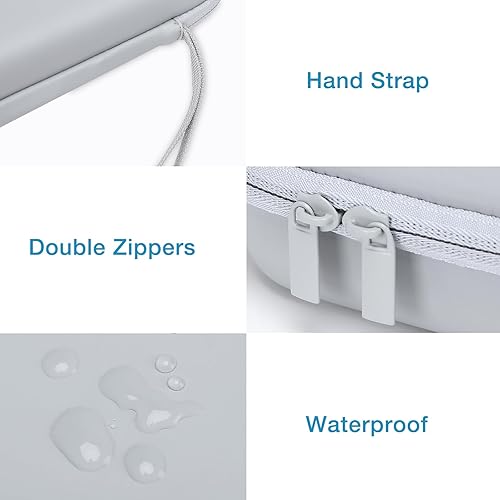 Miniatura 6 de MOSISO Funda organizadora electrónica de viaje compatible con adaptador de corriente MacBook, compatible con Magic Mouse y lápiz, tarjeta SD, disco