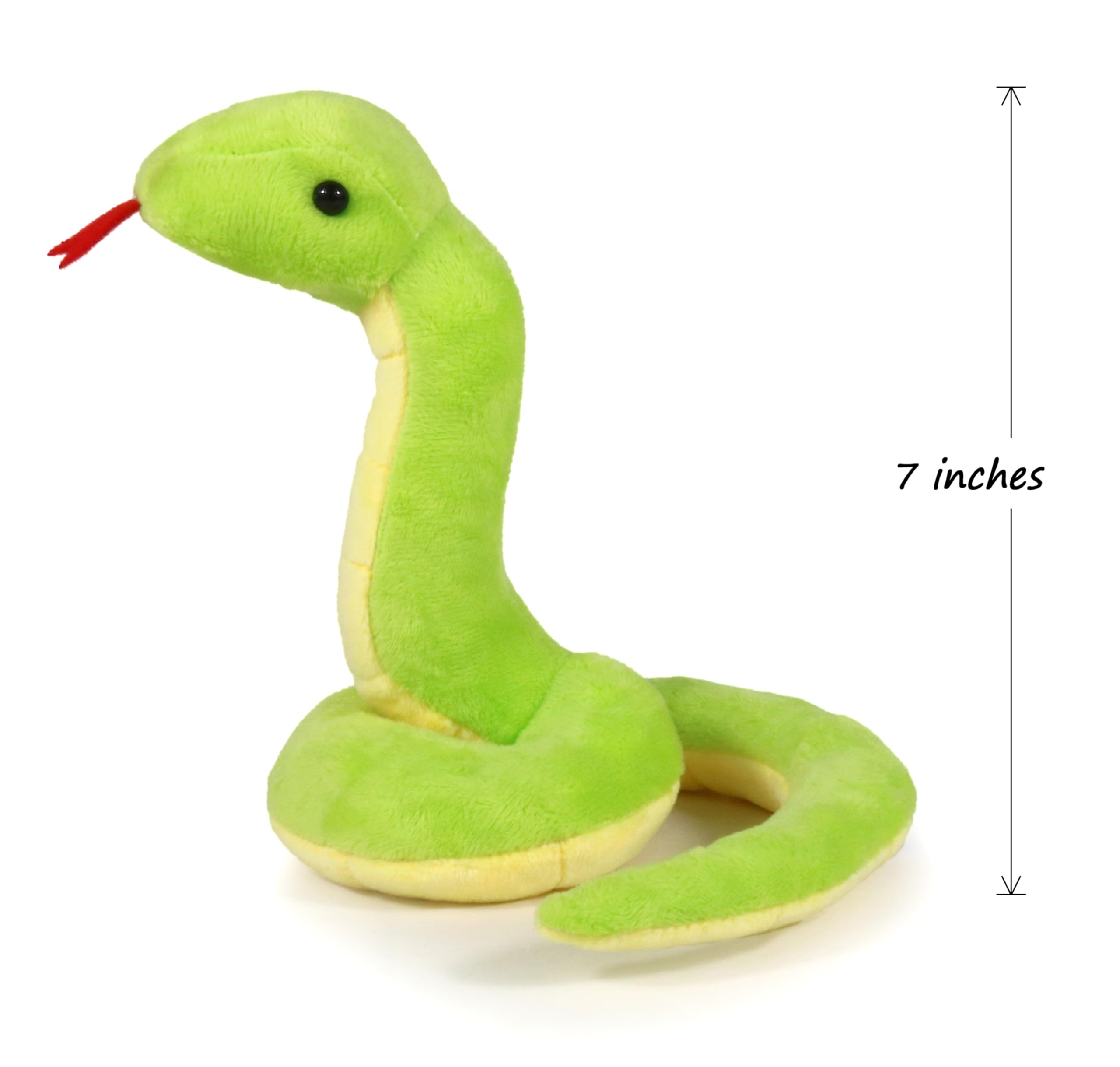 ICE KING BEAR Cute Green Snake Stuffed Animal Soft Toy Plush (Standing), 6 inches - Image 3