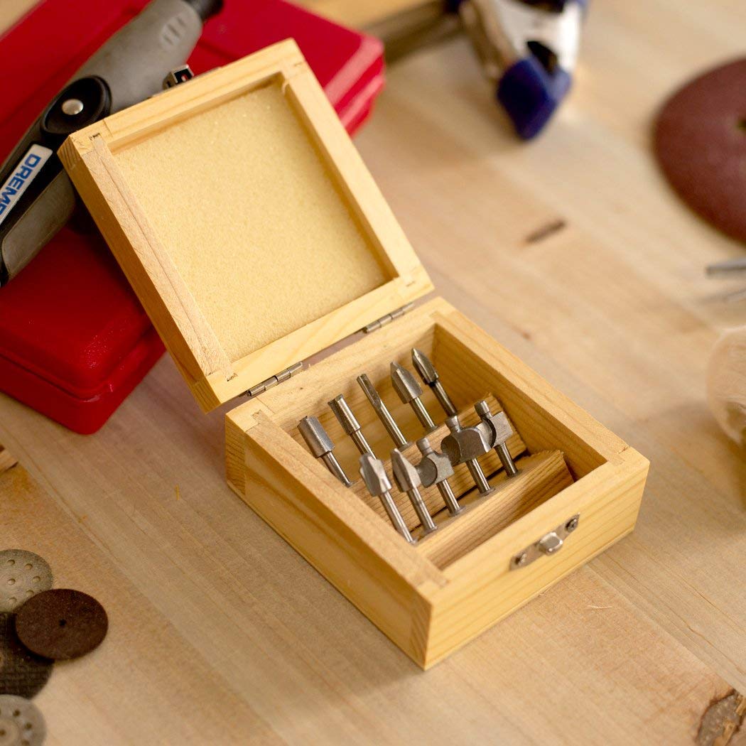 10pc Universal Tool Titanium High Speed Steel Precison Router Bits