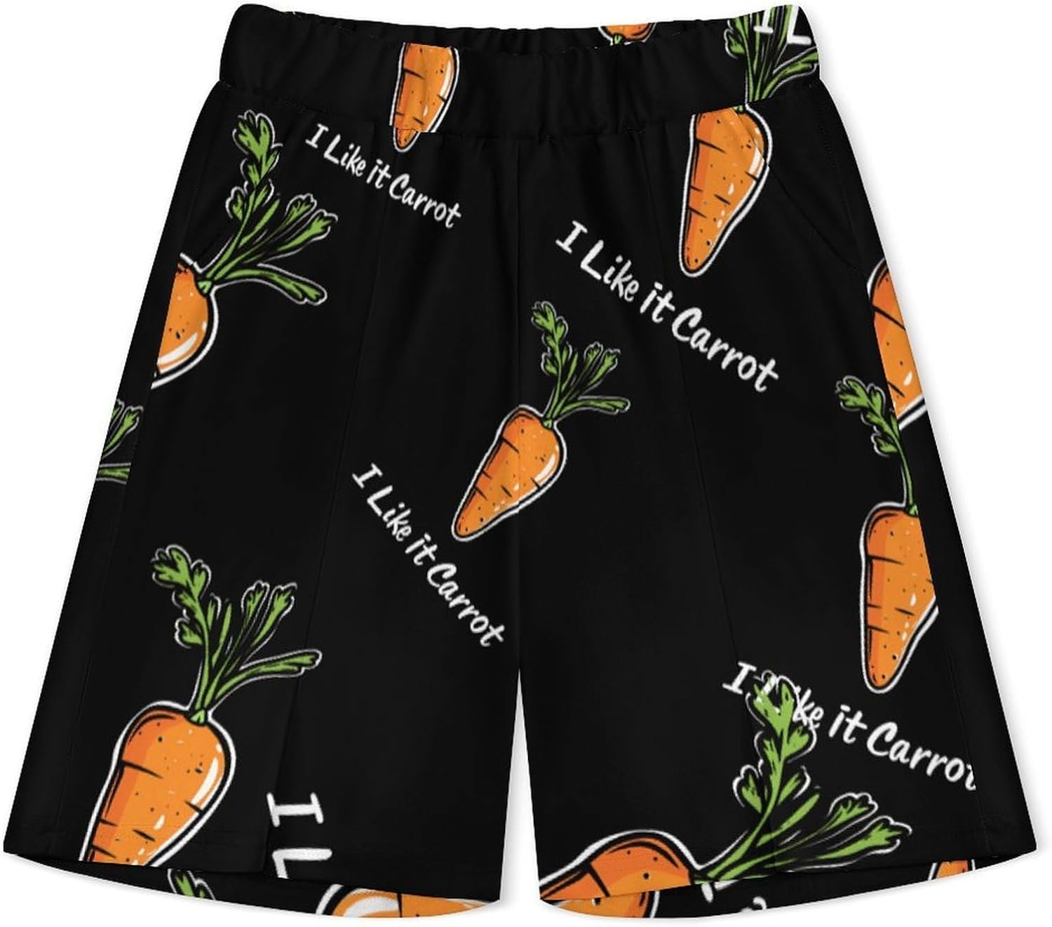 I Like It Carrot Mens Polo Shirts Track Suits 2 Piece Short Sleeve Sweatsuit 1/4 Zip Golf Loungewear for Sports