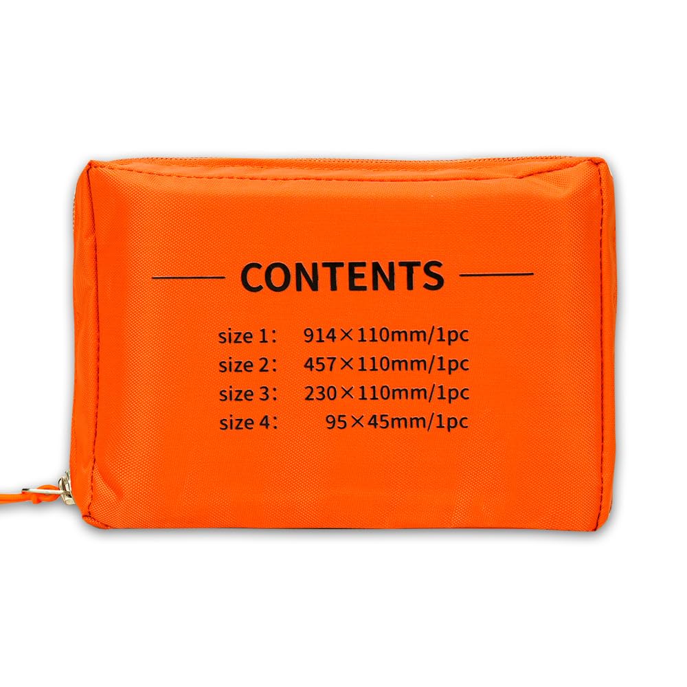 RHINO RESCUE Kit de Splints, Kit de Survie Réutilisable Pour Les Premiers Secours Médicaux sur Le Terrain Tactique, Comprenant 4 Tailles de Splints