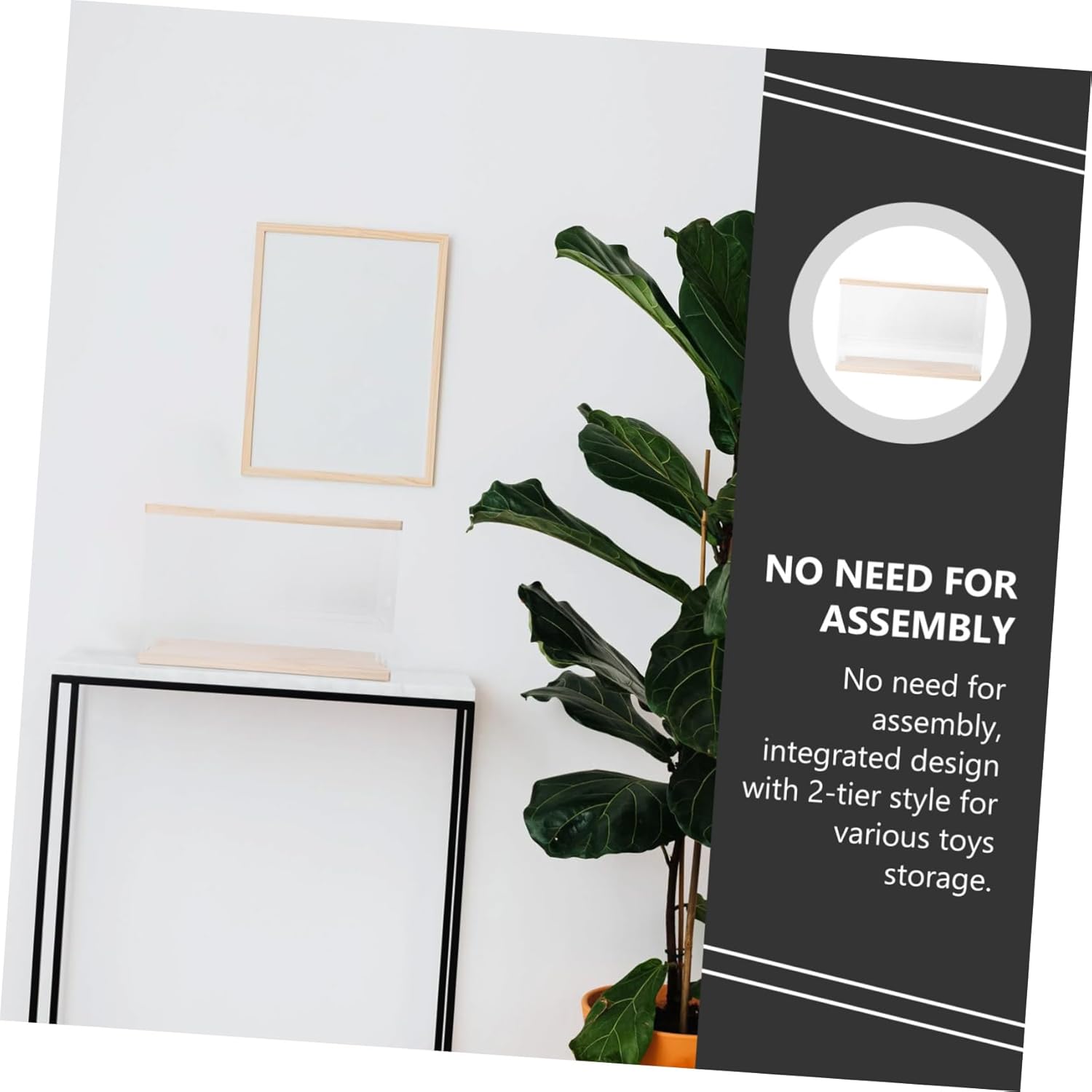 Multi-layer Display Rack Organizer for Dolls Figures and Collectibles Transparent Acrylic Storage Stand for Home Decor Room and Living Room