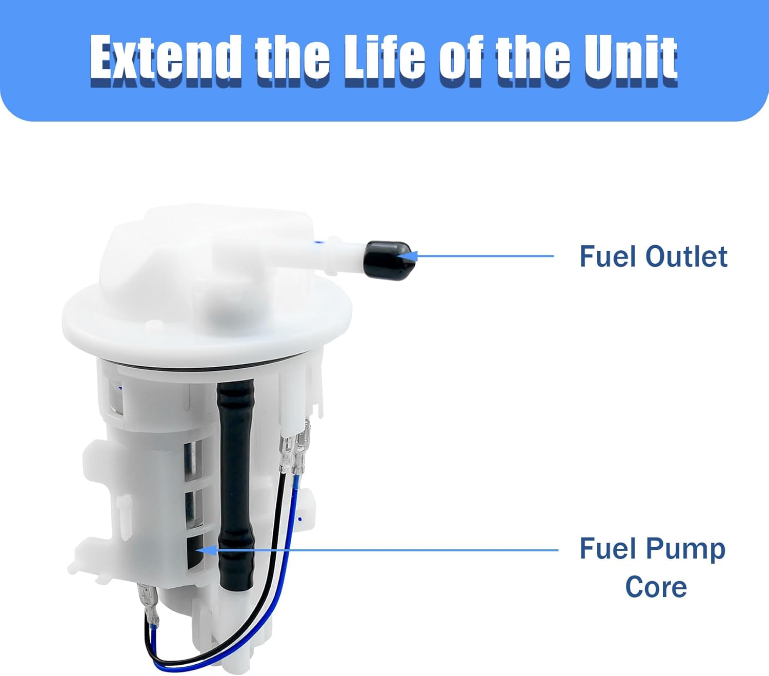 33D-13907-02-00 Fuel Pump Assembly Fit for Yamaha YZ250F YZ250FX YZ450F YZ450FX WR250F WR450F Replace 33D-13907-02 33D139070200