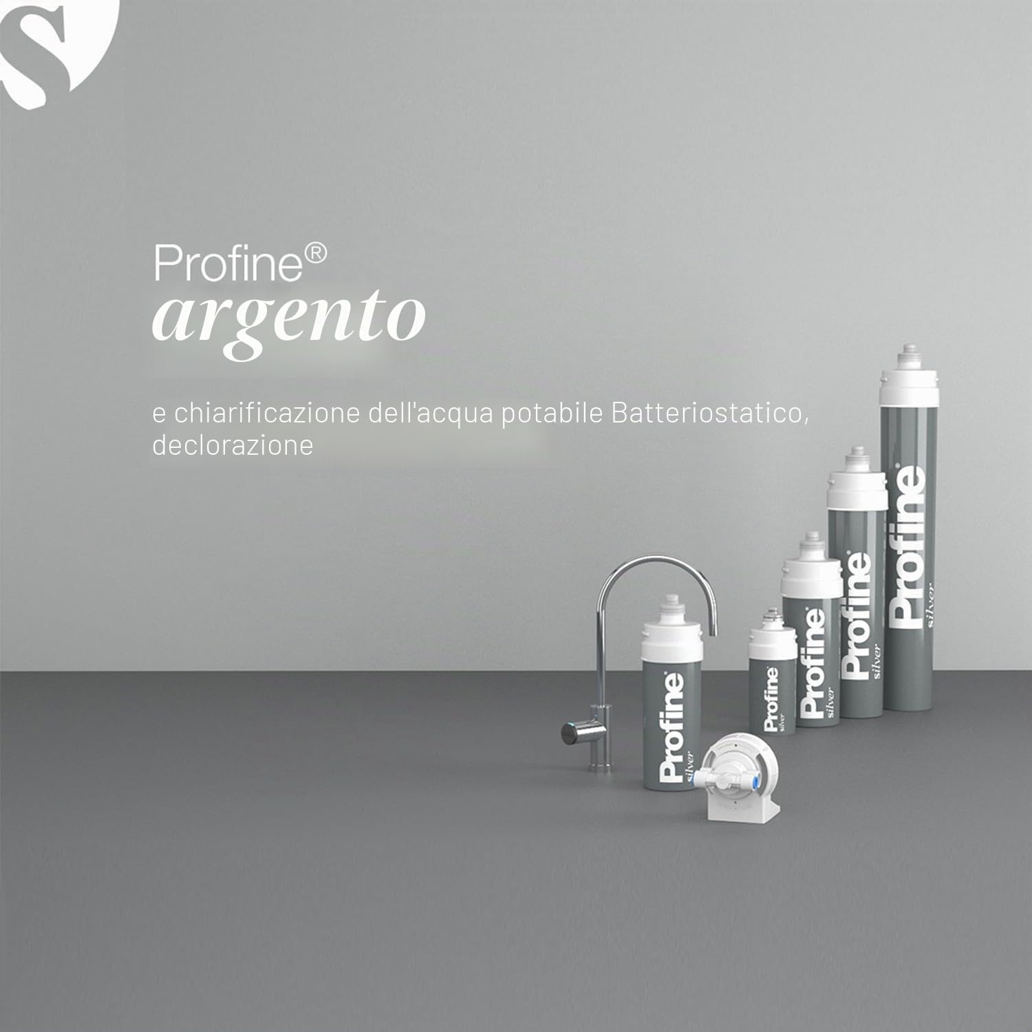 Cartuccia incapsulata antibatterica Profine Silver Small