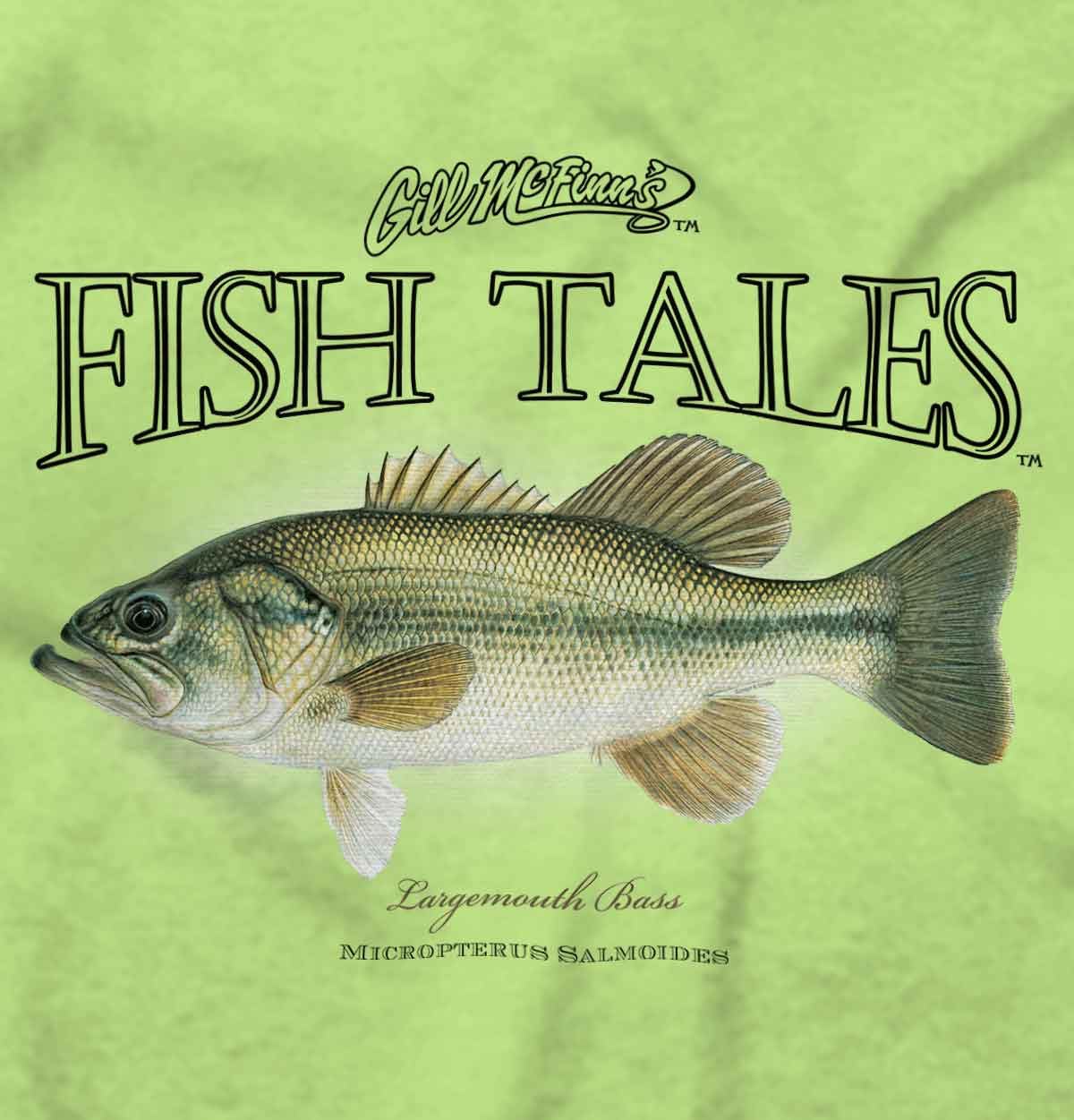 Gill McFinn Bass Fisherman Fishing Toddler Boy Girl T Shirt