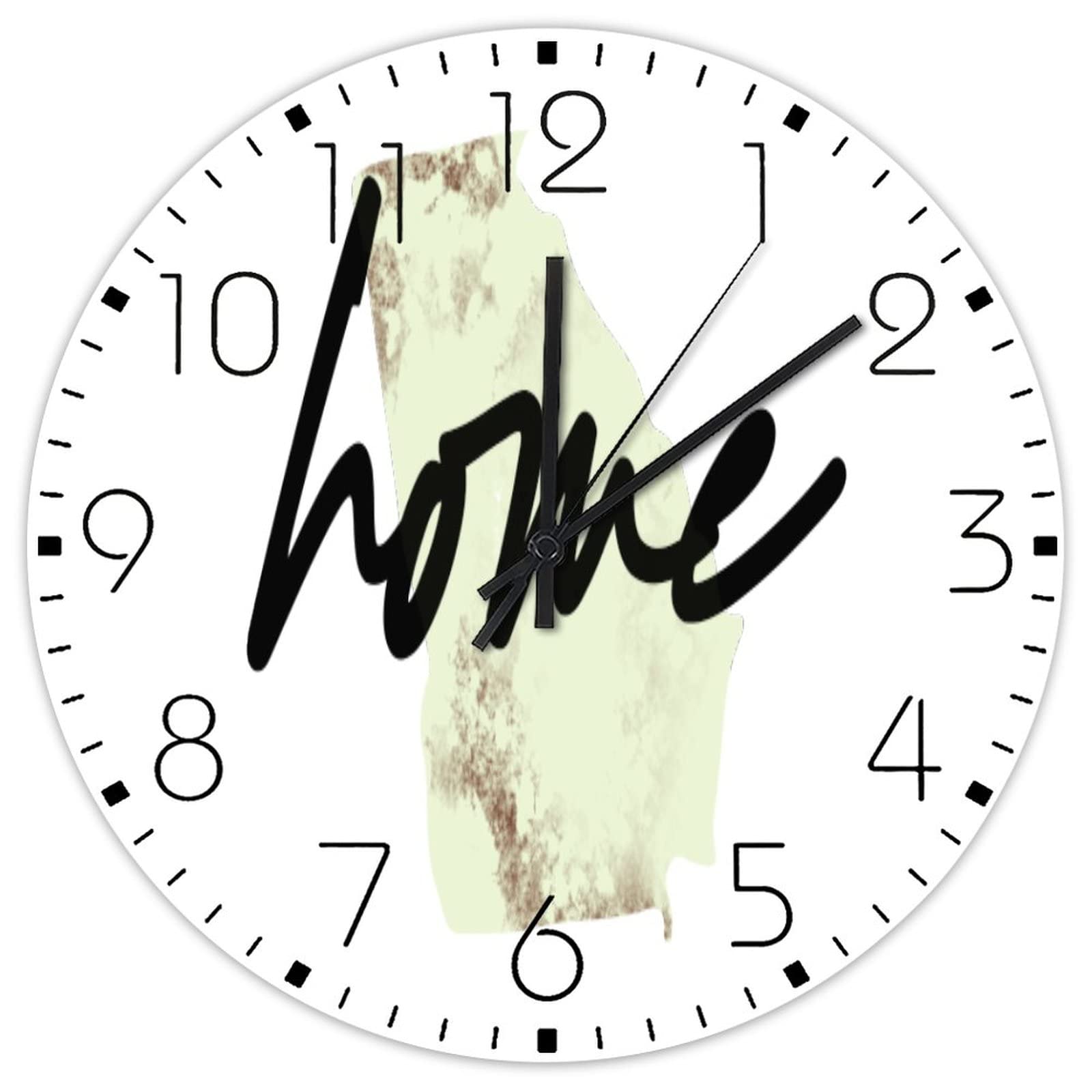 Horloge murale en bois État de Géorgie de 38 cm pour décoration rustique