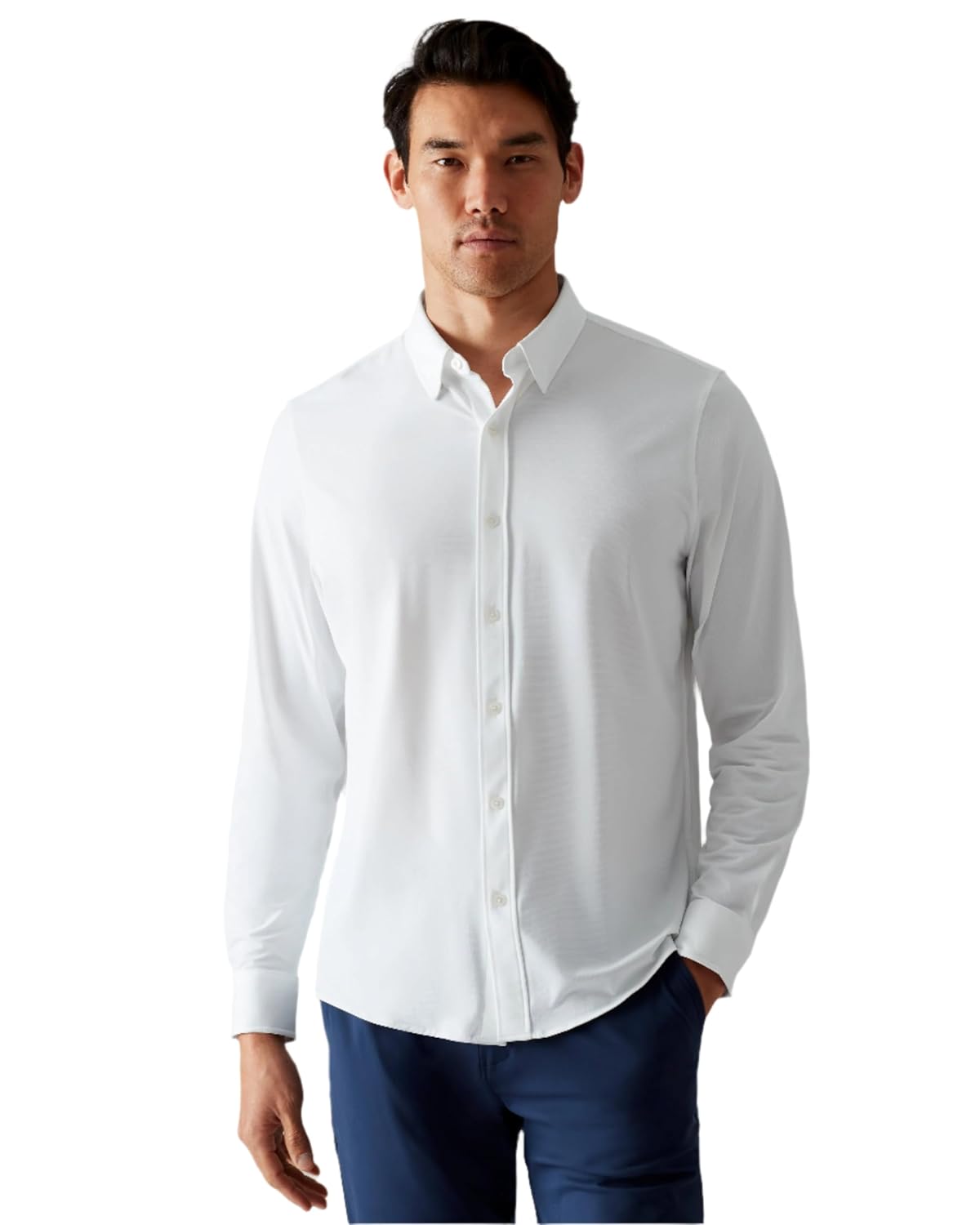 Rhone Camisa social masculina Commuter, slim fit, confortável, elástico em quatro direções, não amassa, antiodor