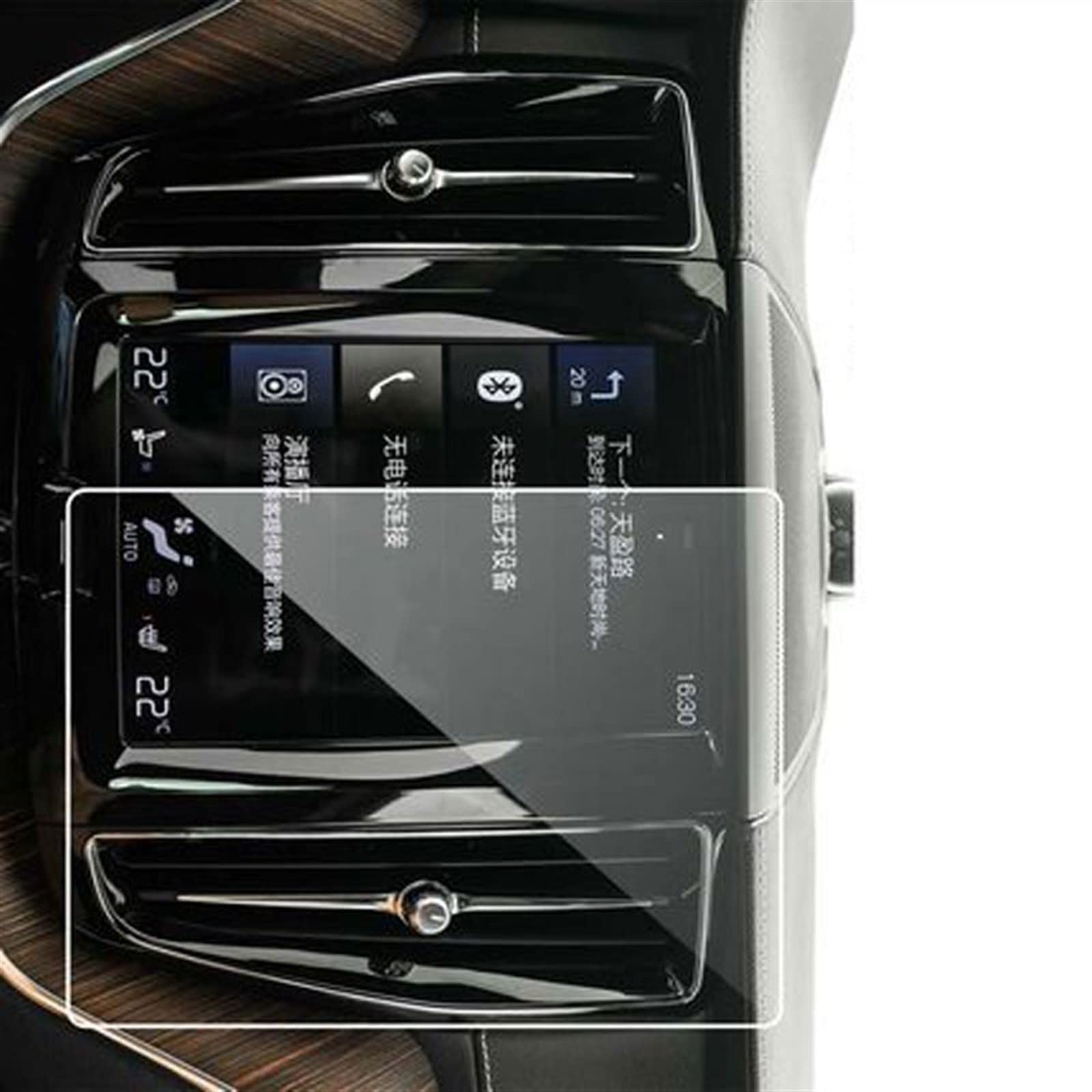 Película de acero para GPS de coche Volvo XC60 que elimina arañazos y huellas en pantalla