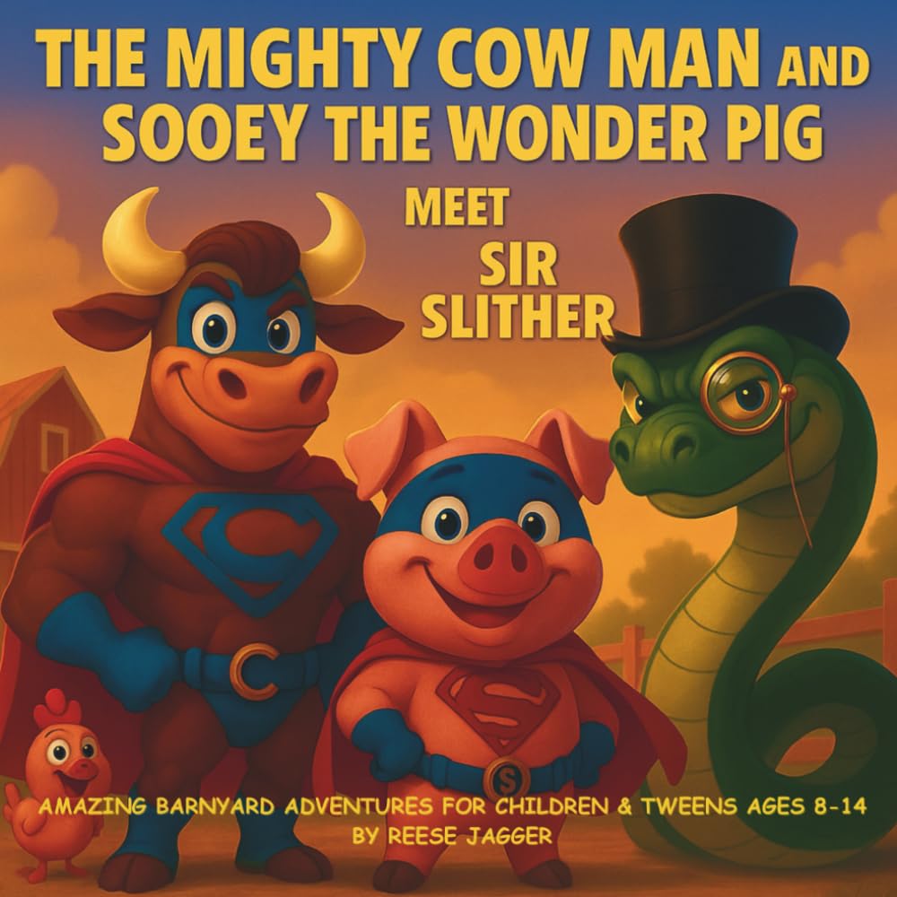 The Mighty Cow Man and Sooey the Wonder Pig Meet Sir Slither: Amazing Barnyard Adventures for Children & Tweens Ages 8-14