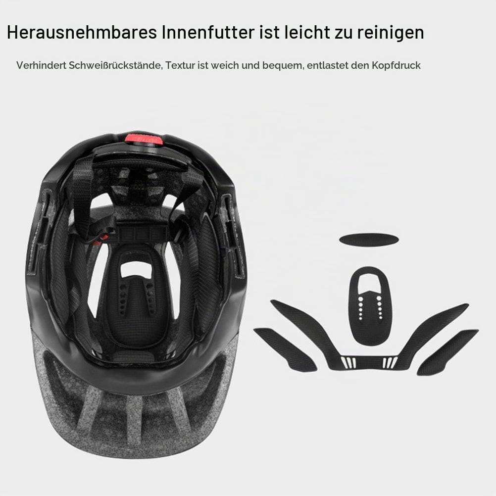Kinder-Fahrradhelm, Kinder-Skateboard-Helm, 2-in-1-Kinder-Vollgesichts-Fahrradhelm Kinder BMX Dirtbike-Skateboard mit abnehmbarem Kinnschutz (schwarz)