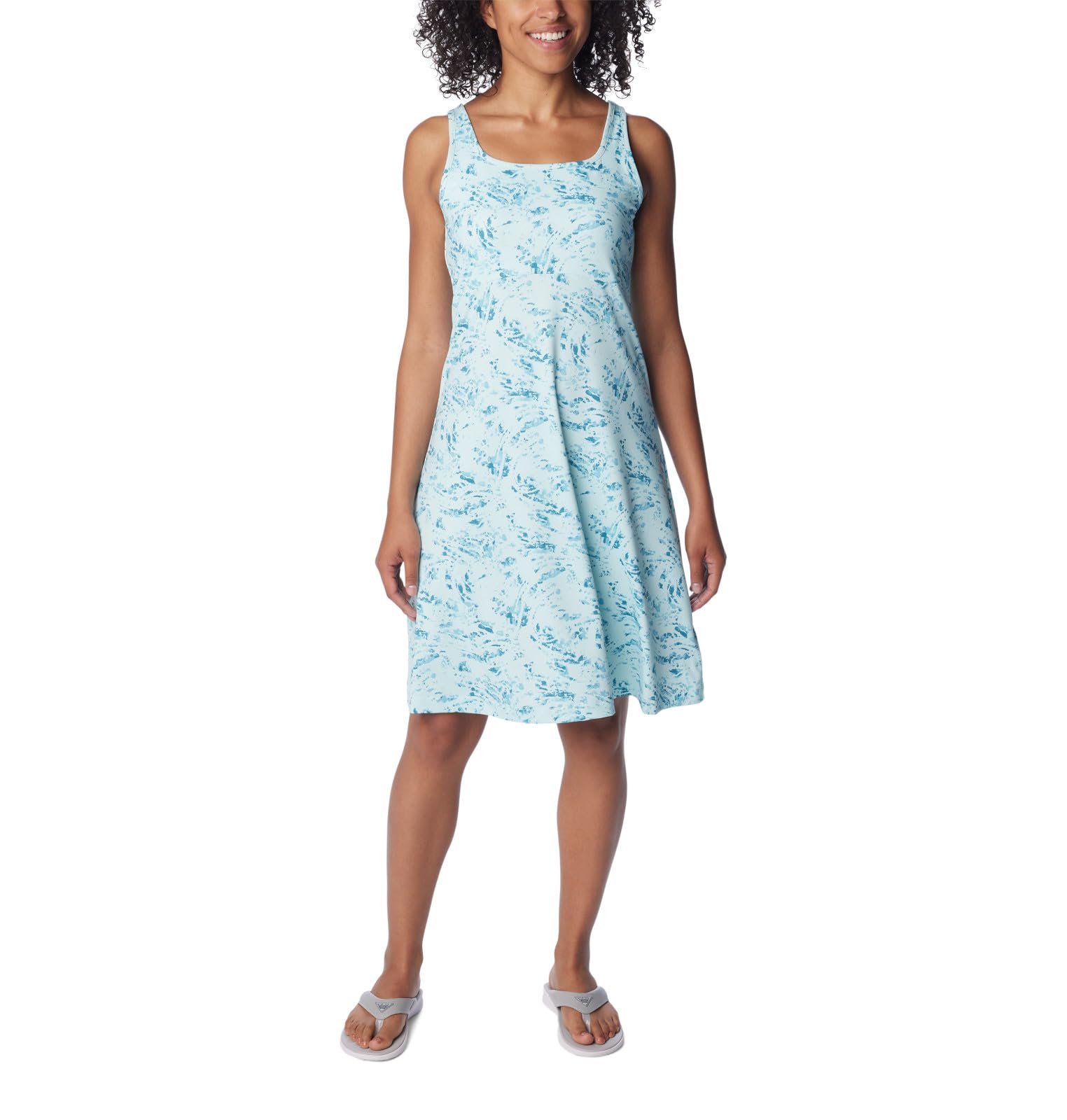 Columbia Women's Freezer Iii Dress, ICY Morn Winding Waters, L
