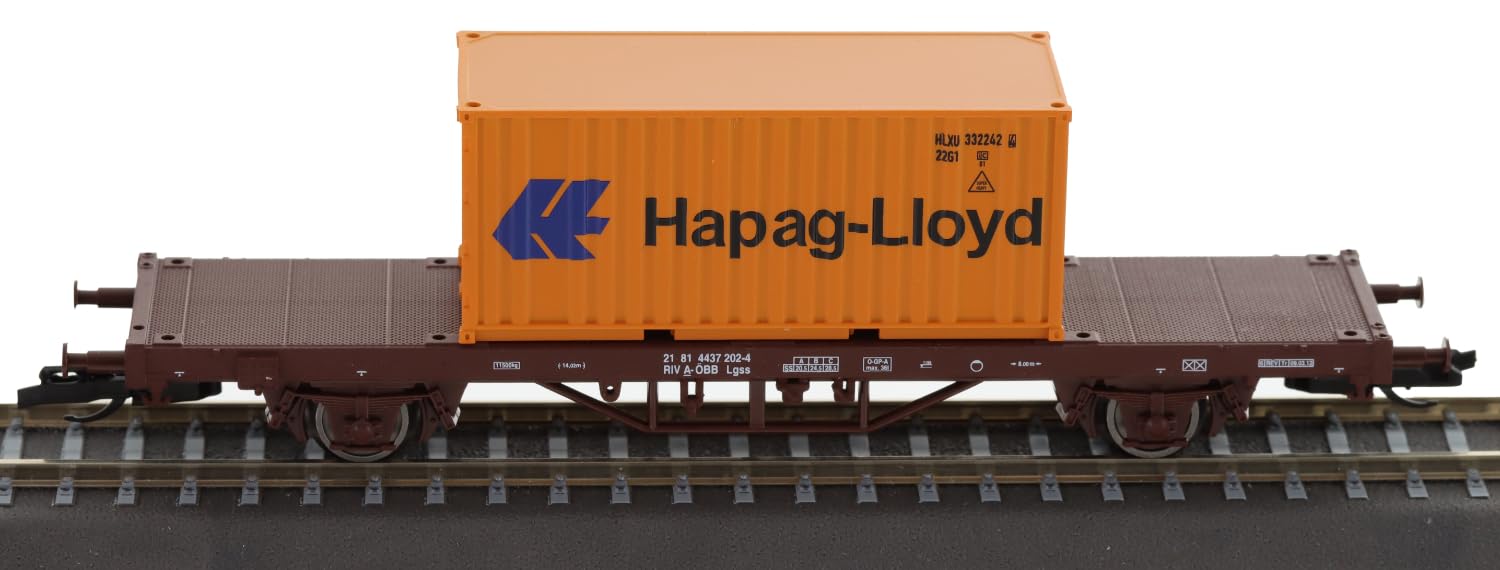 Tillig 17485 TT Containertragwagen Lgs mit einem 20' Container, ÖBB, Ep.VI