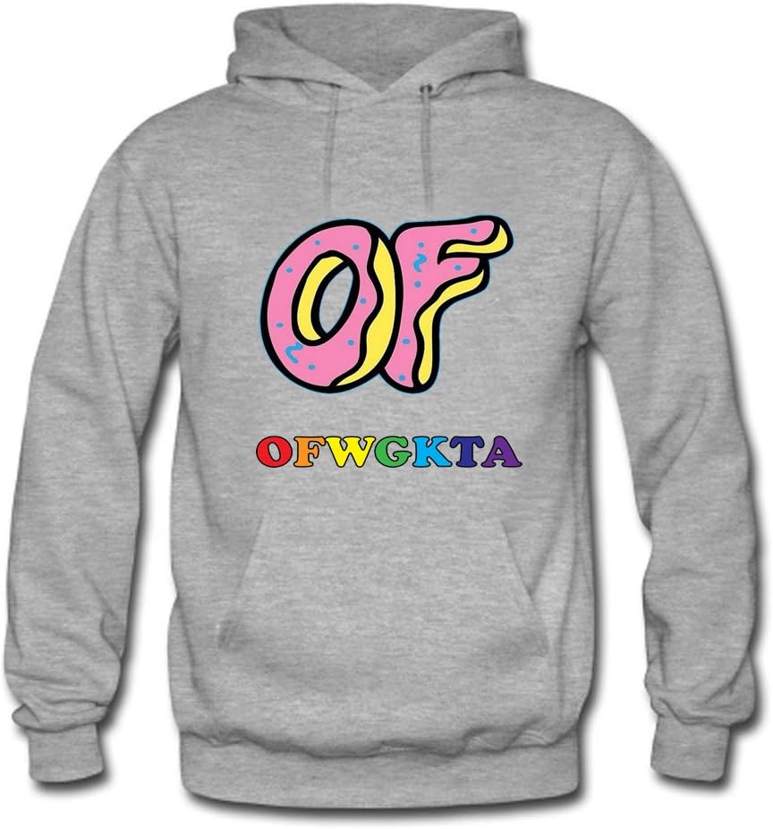 Angela Glass Mens Odd Future Logo Grey Hoodies Size XXXL